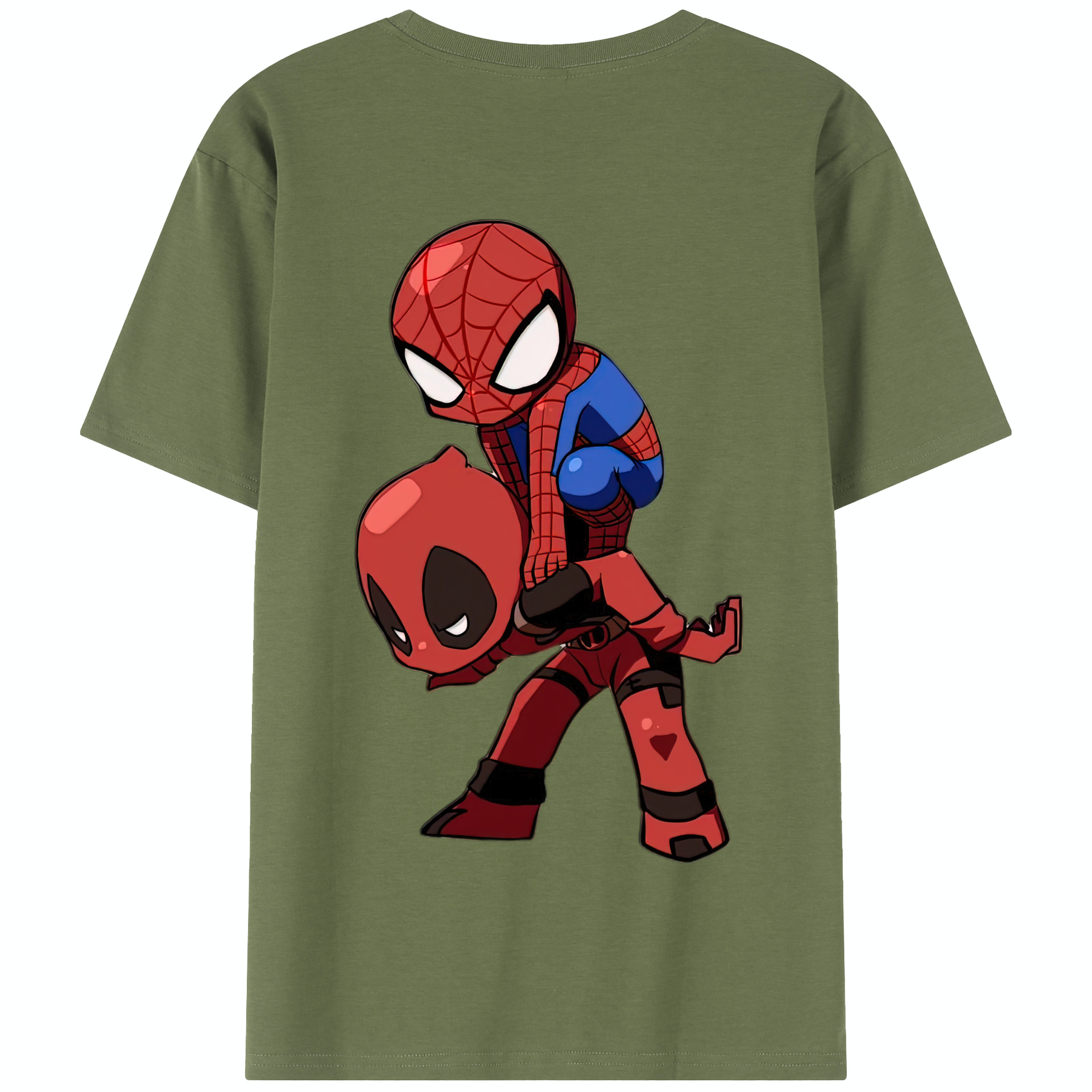 （画像用） Deadpool デッドプール 綿100％半袖Tシャツ（背面プリント）